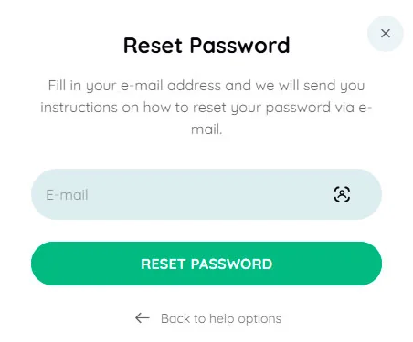 reimposta password rooli casino
